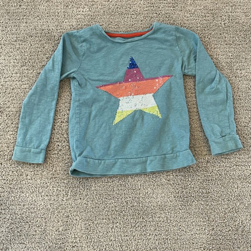 2 Mini boden long sleeve shirts size 5-6Y